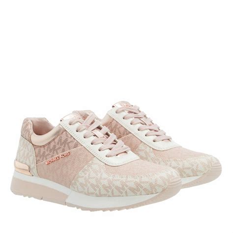 scarpe bianche michael kors|michael kors rose gold trainers.